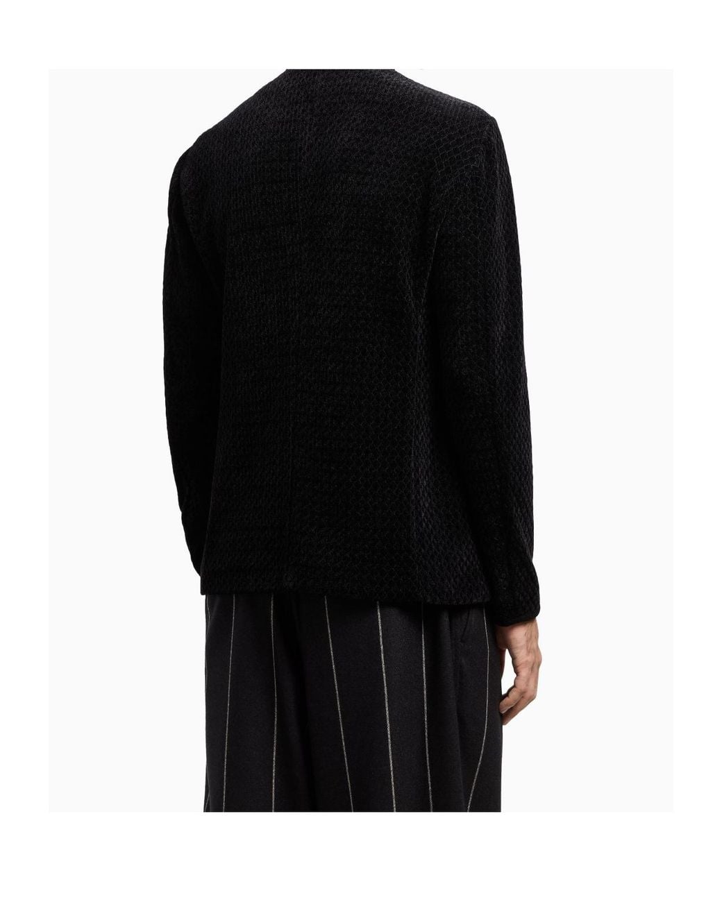 Giorgio Armani Black Single Breasted Jacket for men