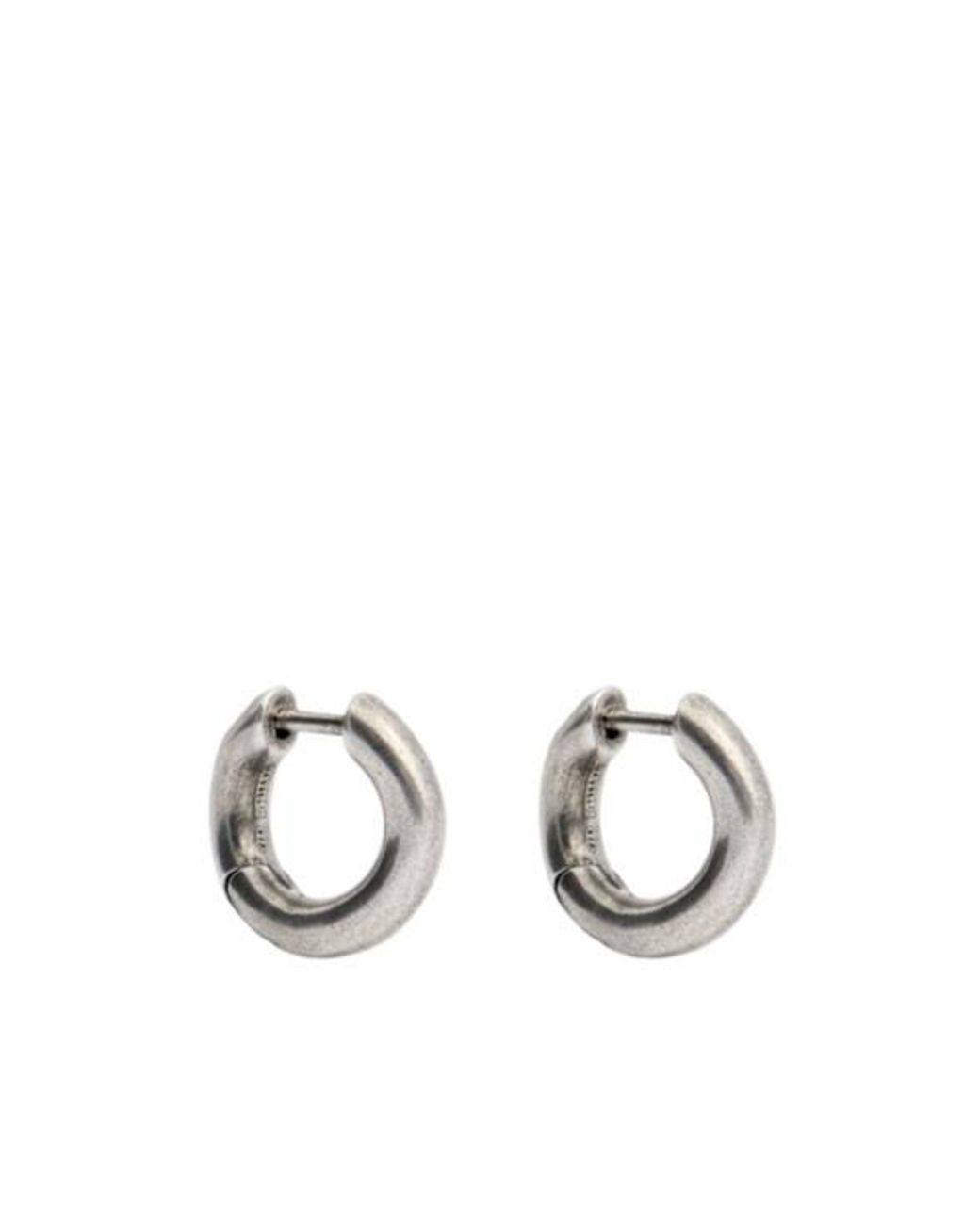 Ann Demeulemeester Metallic Mariela Anatomic Loop Earrings for men