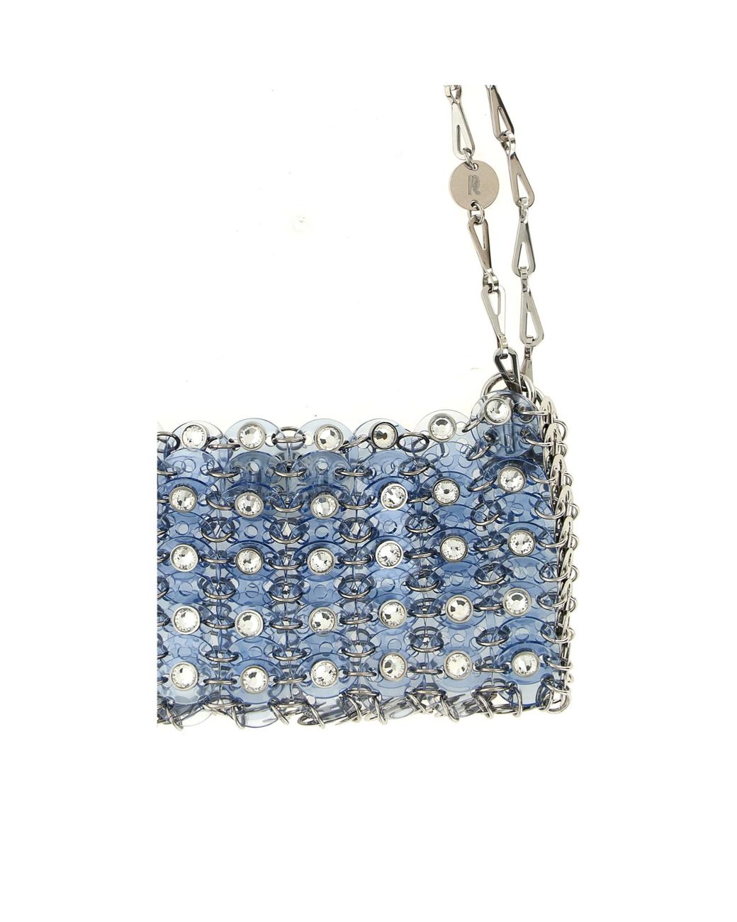 Rabanne Blue 1969 Nano Chain Shoulder Bag