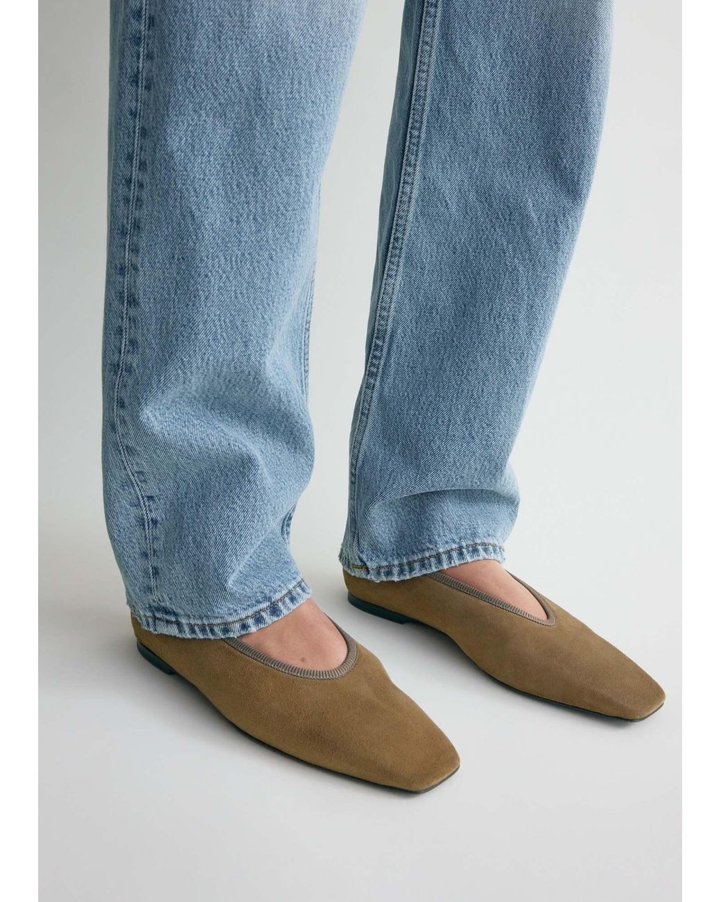 Totême Brown Totême Minimalist Ballerinas
