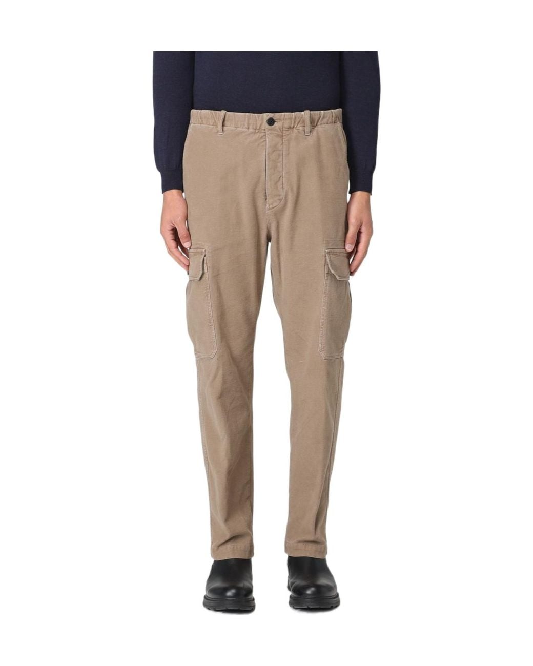Incotex Blue Cargo Trousers for men