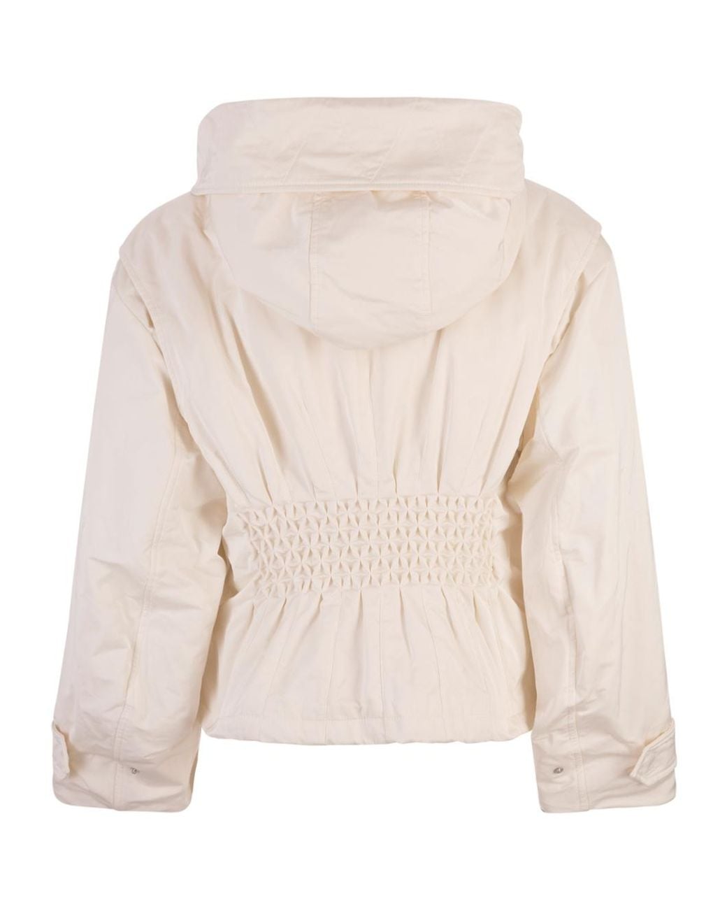 Ermanno Scervino Natural Hooded Jacket
