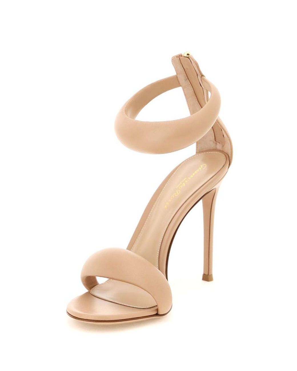 Gianvito Rossi White Bijoux Open Toe Ankle Strap Sandals
