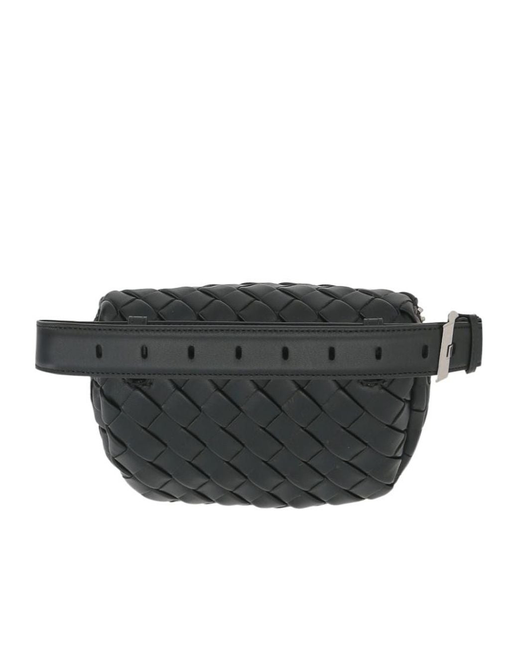 Bottega Veneta Black Intrecciato Belt Bag for men