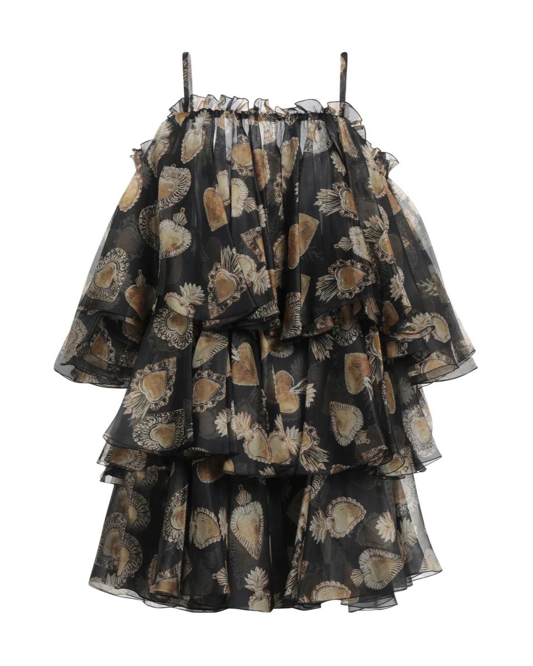 Dolce & Gabbana Black Color-Blocked Dress