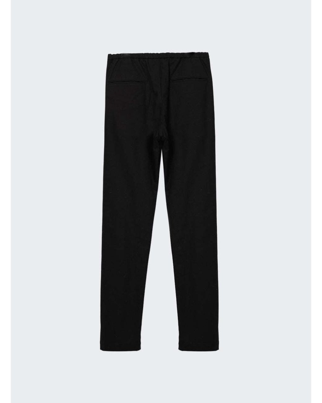 Maison Mihara Yasuhiro Black Twill Flare Pants for men