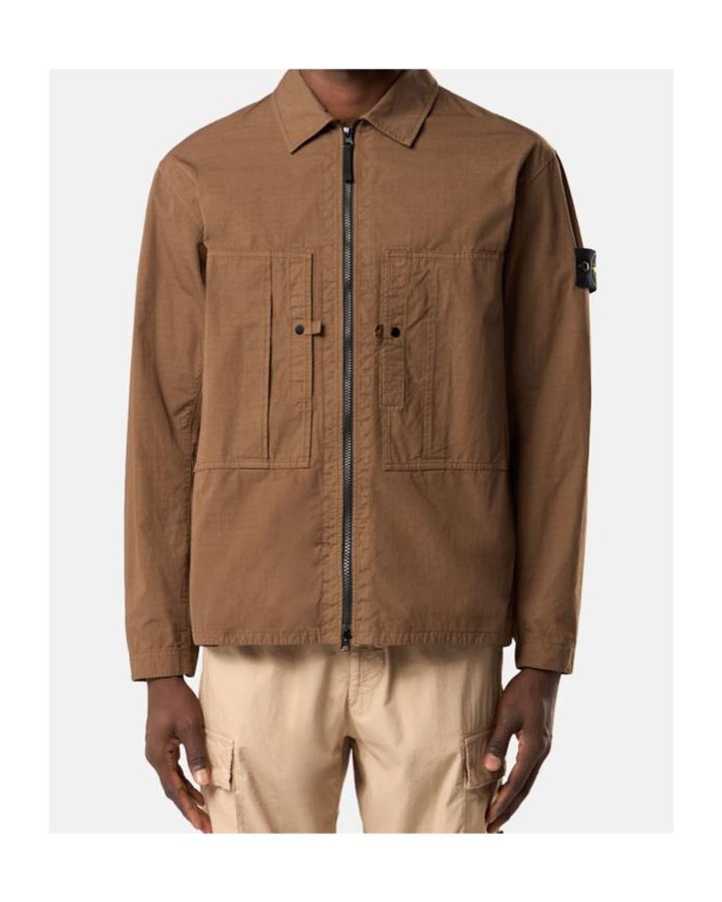 Stone Island Brown 1200005 Overshirt for men