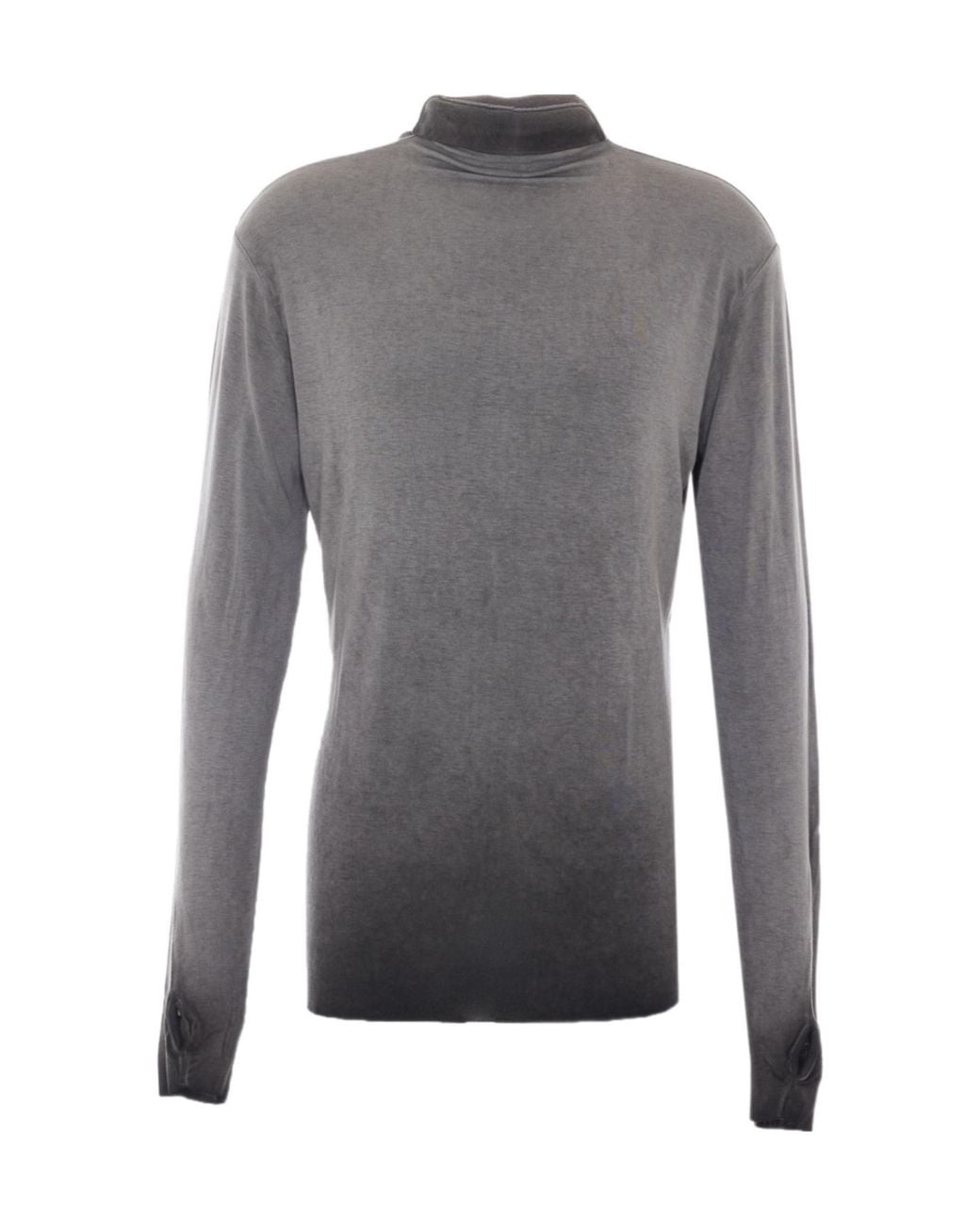 Thom Krom Gray Slim Turtleneck Sweater for men