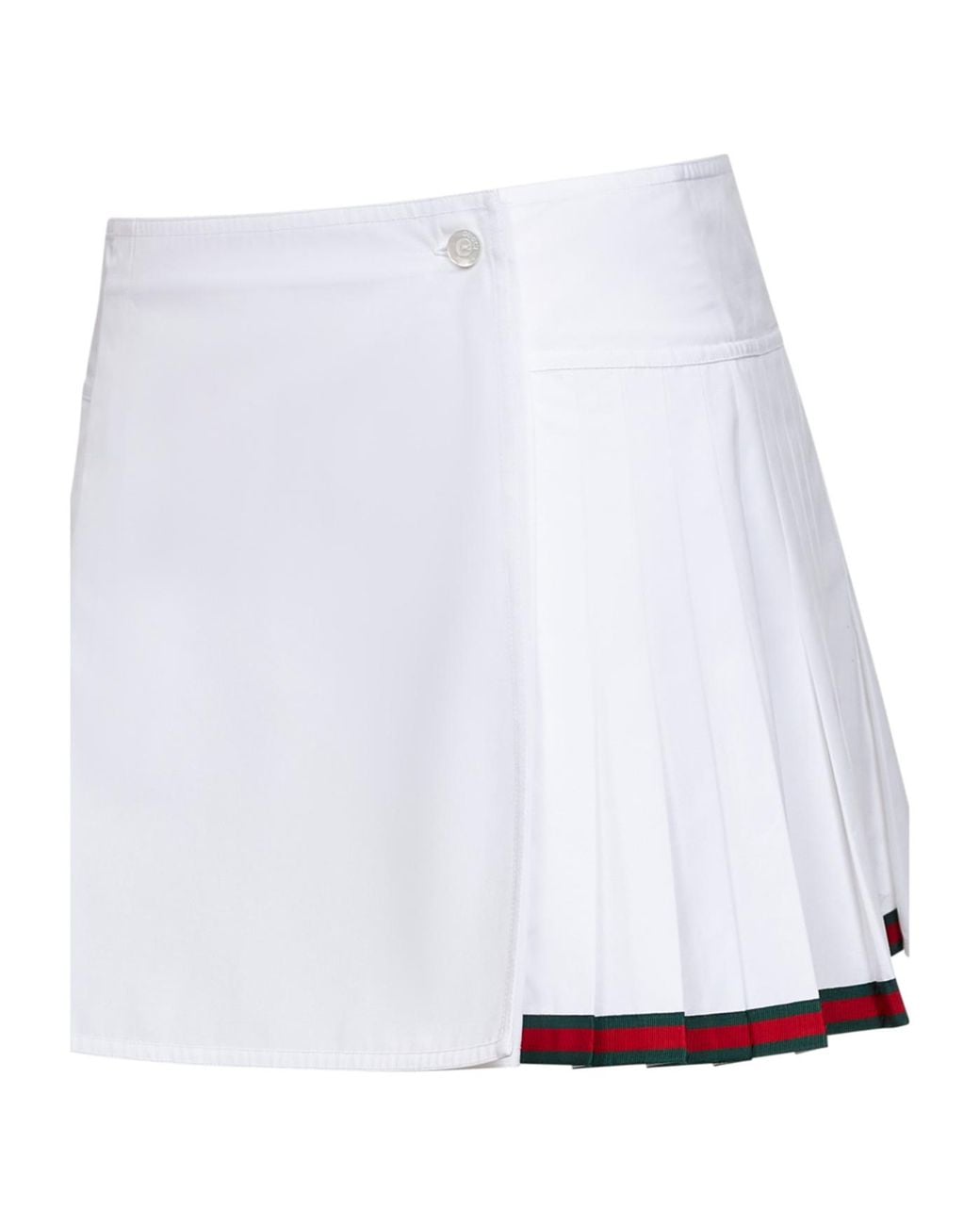 Gucci White High Waist Midi Skirt