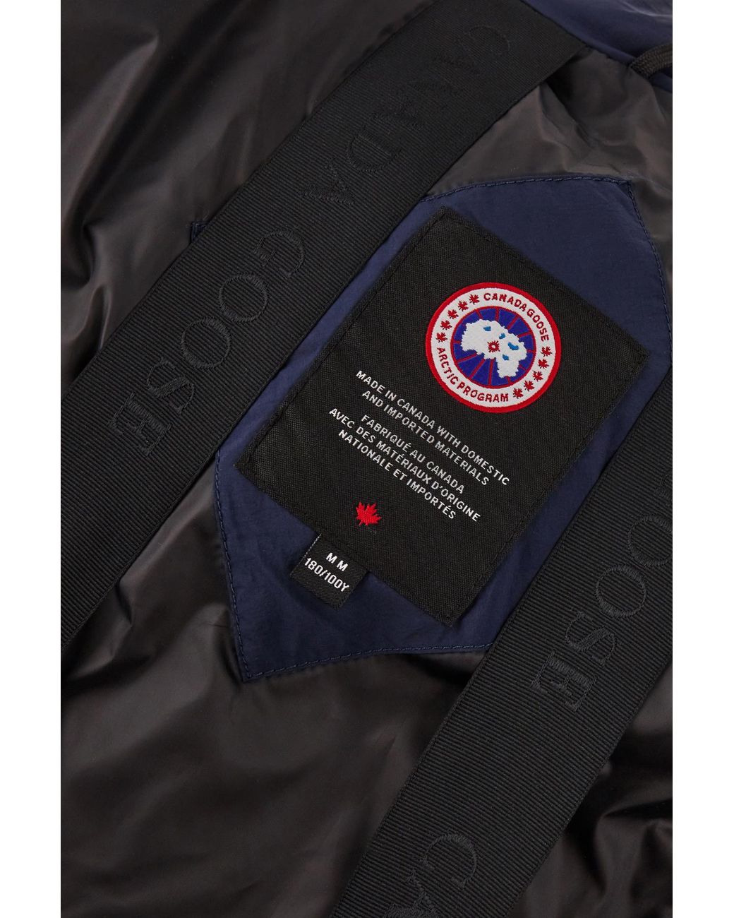 Canada Goose Blue Lawrence Zip-Up Padded Parka for men