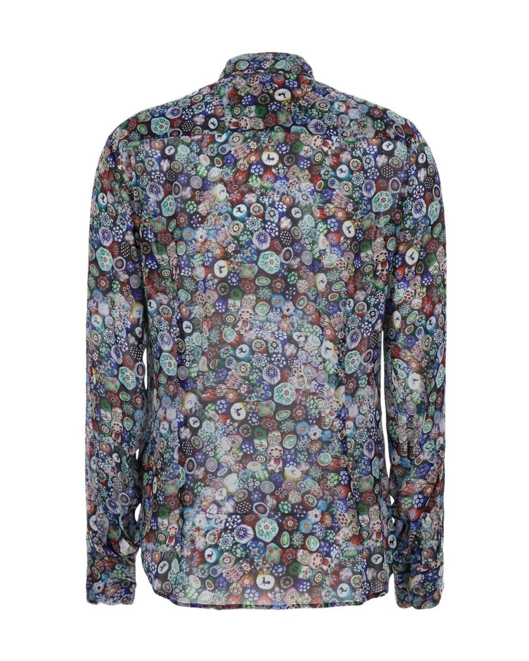 Dries Van Noten Gray Long-Sleeved Shirt