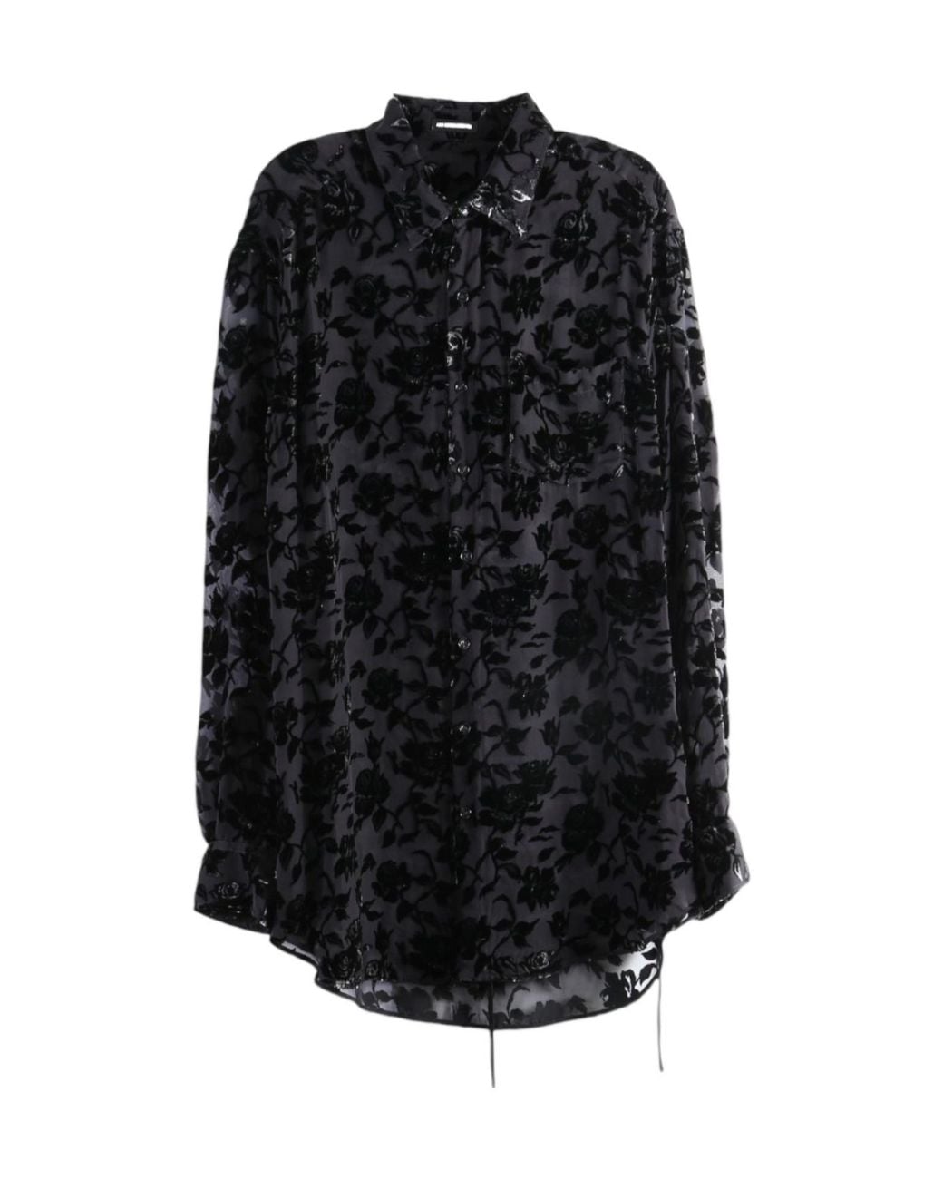 Ann Demeulemeester Black Long-Sleeved Shirt
