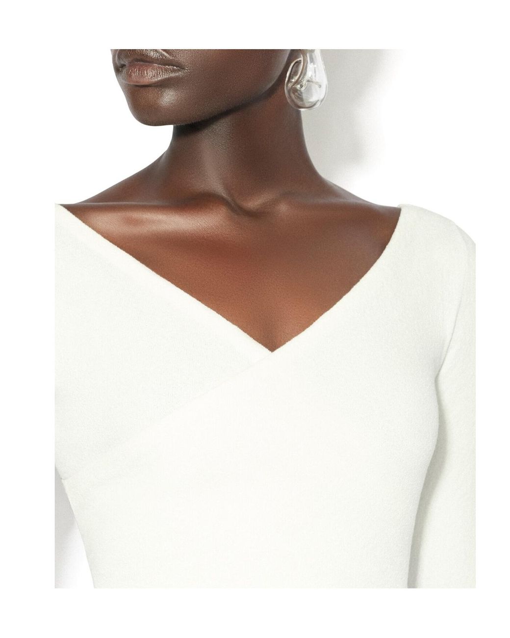 Alaïa White Alaïa Flared Knitted Skirt