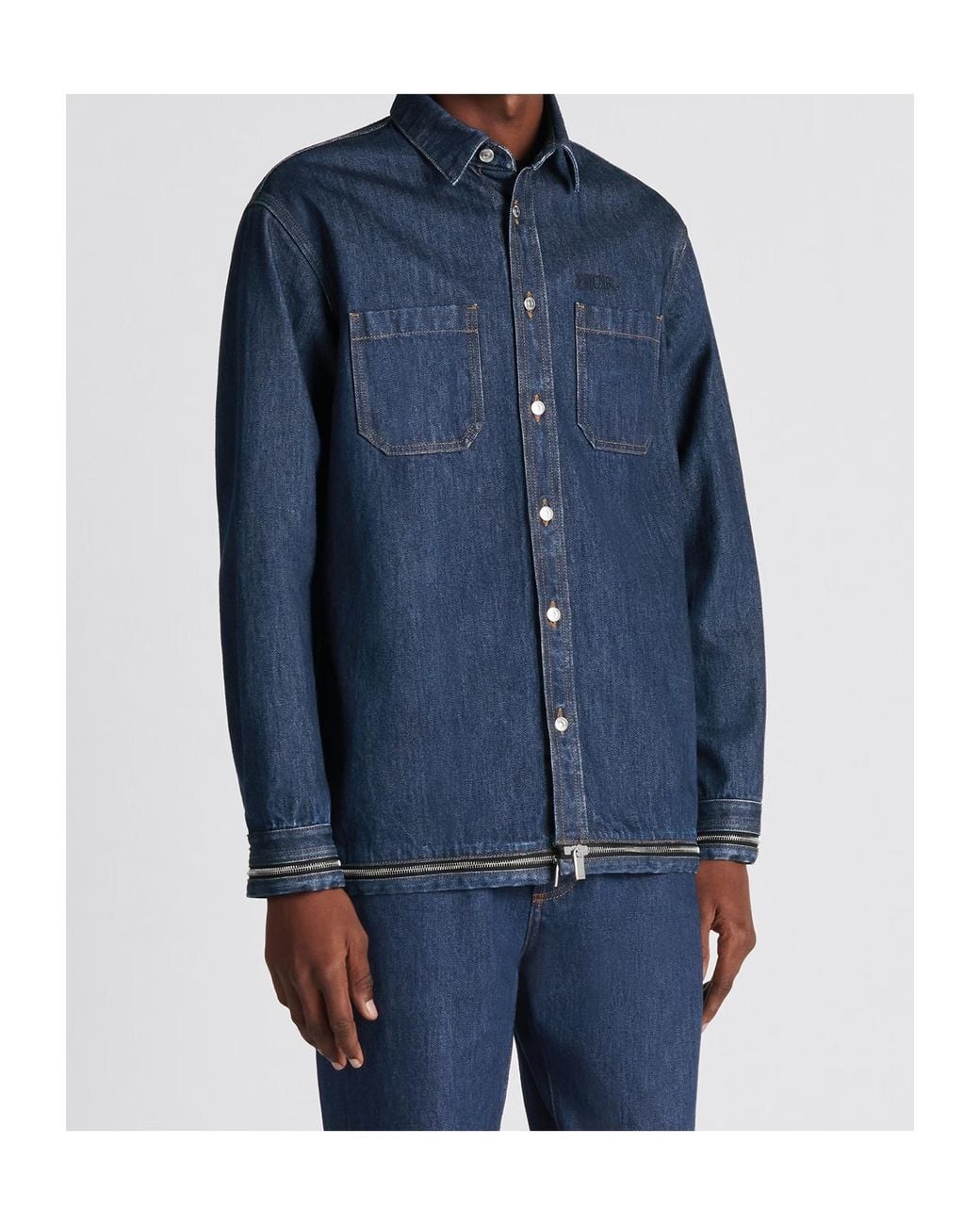 Dior Blue Overshirt for men