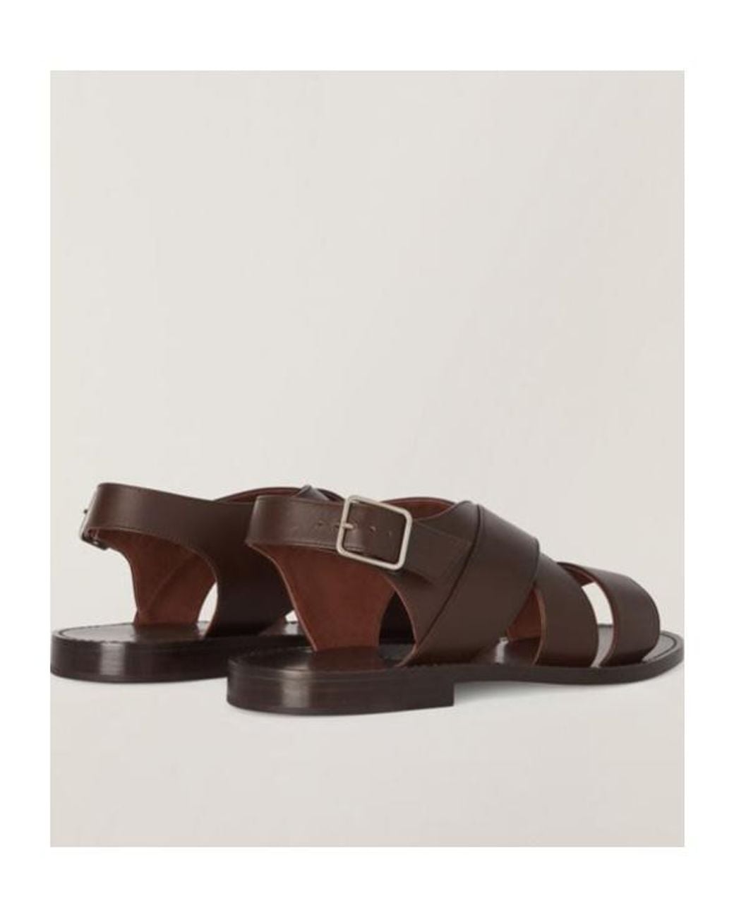 Loro Piana Brown Peep-Toe, Patent-Leather Booties for men