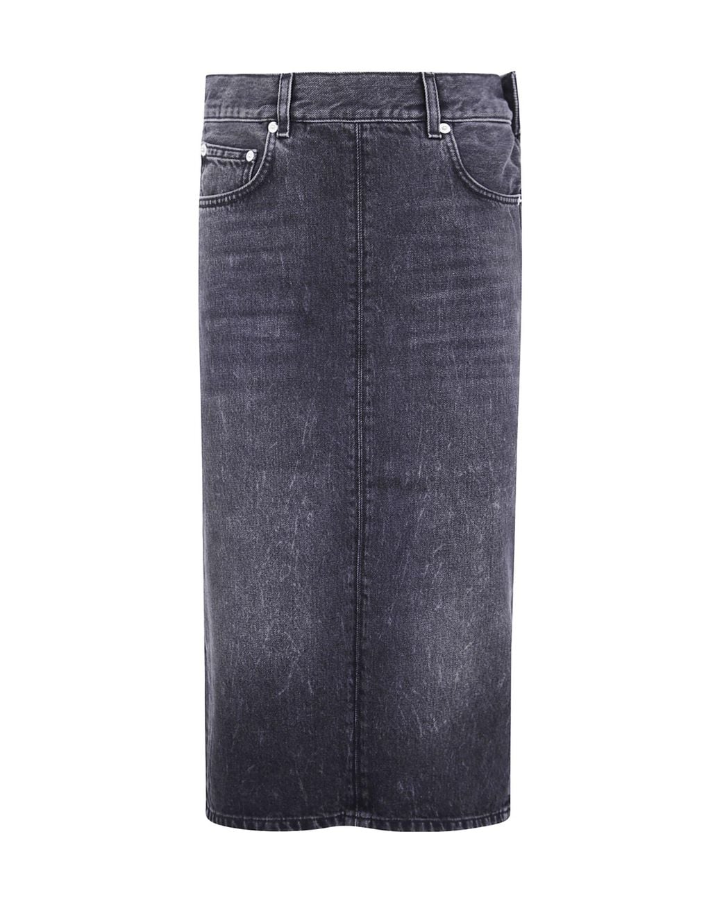 Haikure Blue Kim Denim Knee-Length Skirt
