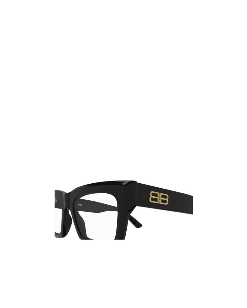 Balenciaga White Eyewear Rectangular Frame Glasses for men