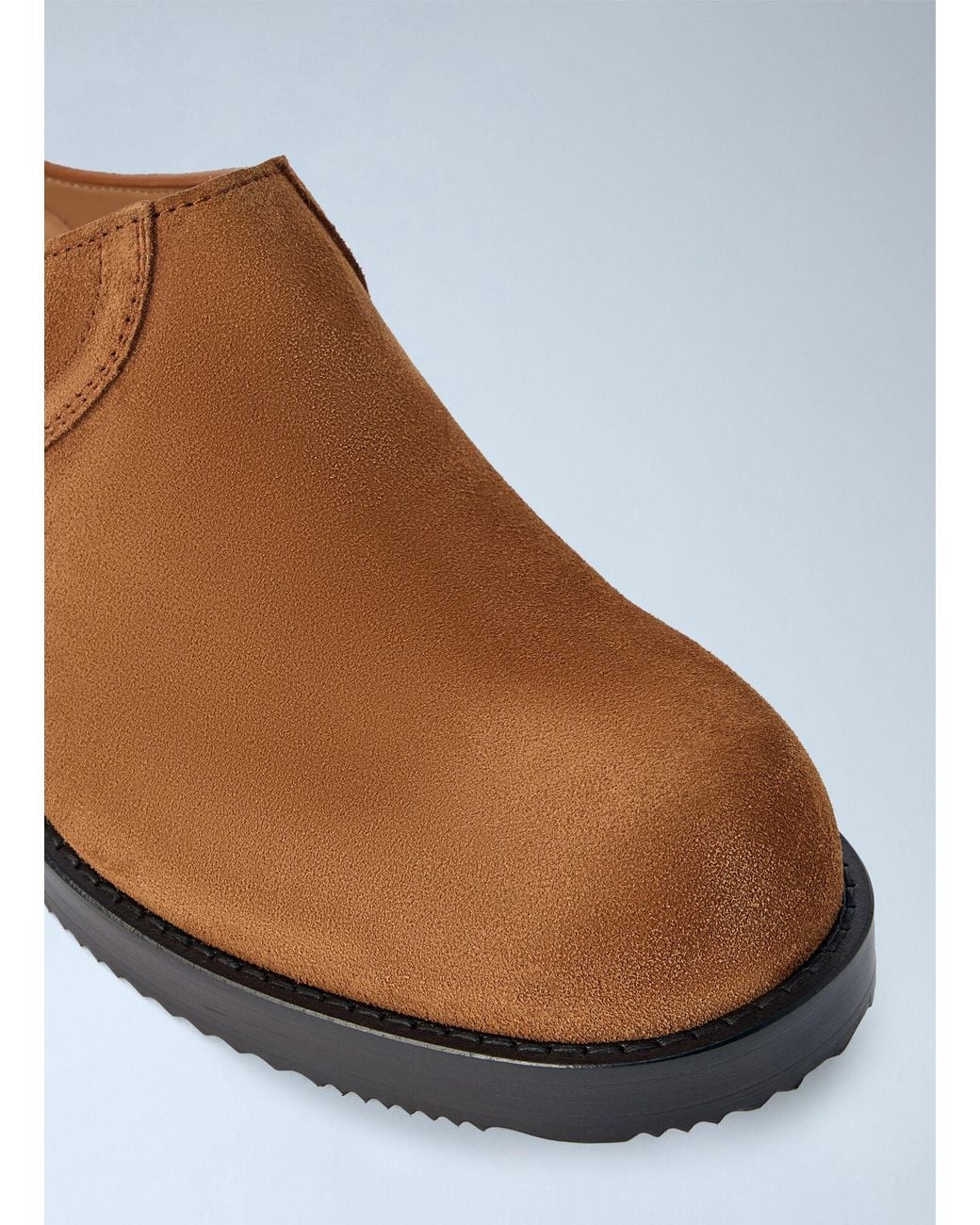 Dries Van Noten Brown Suede Slip-On Mules for men