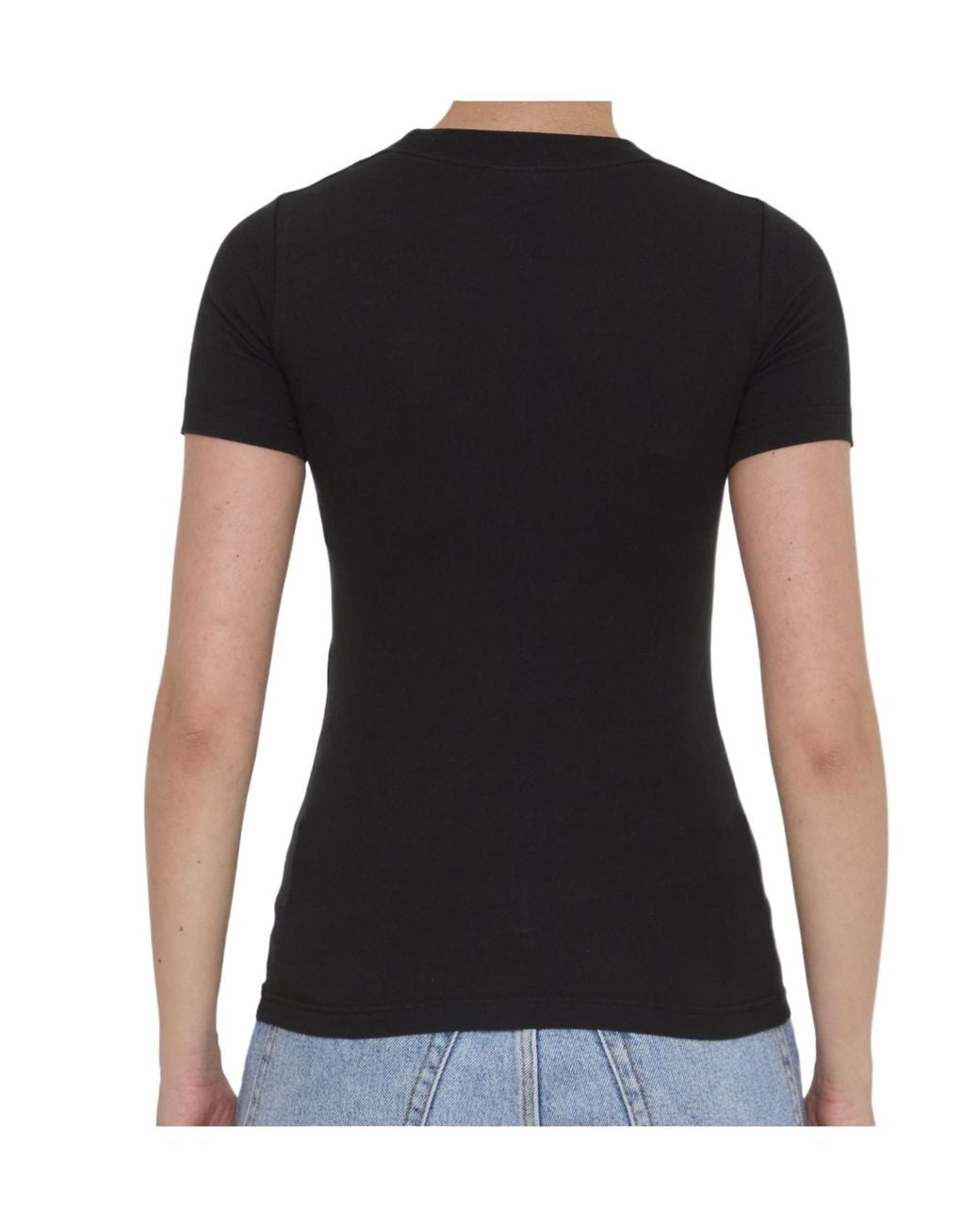 Balenciaga Black Activewear Fitted T-Shirt