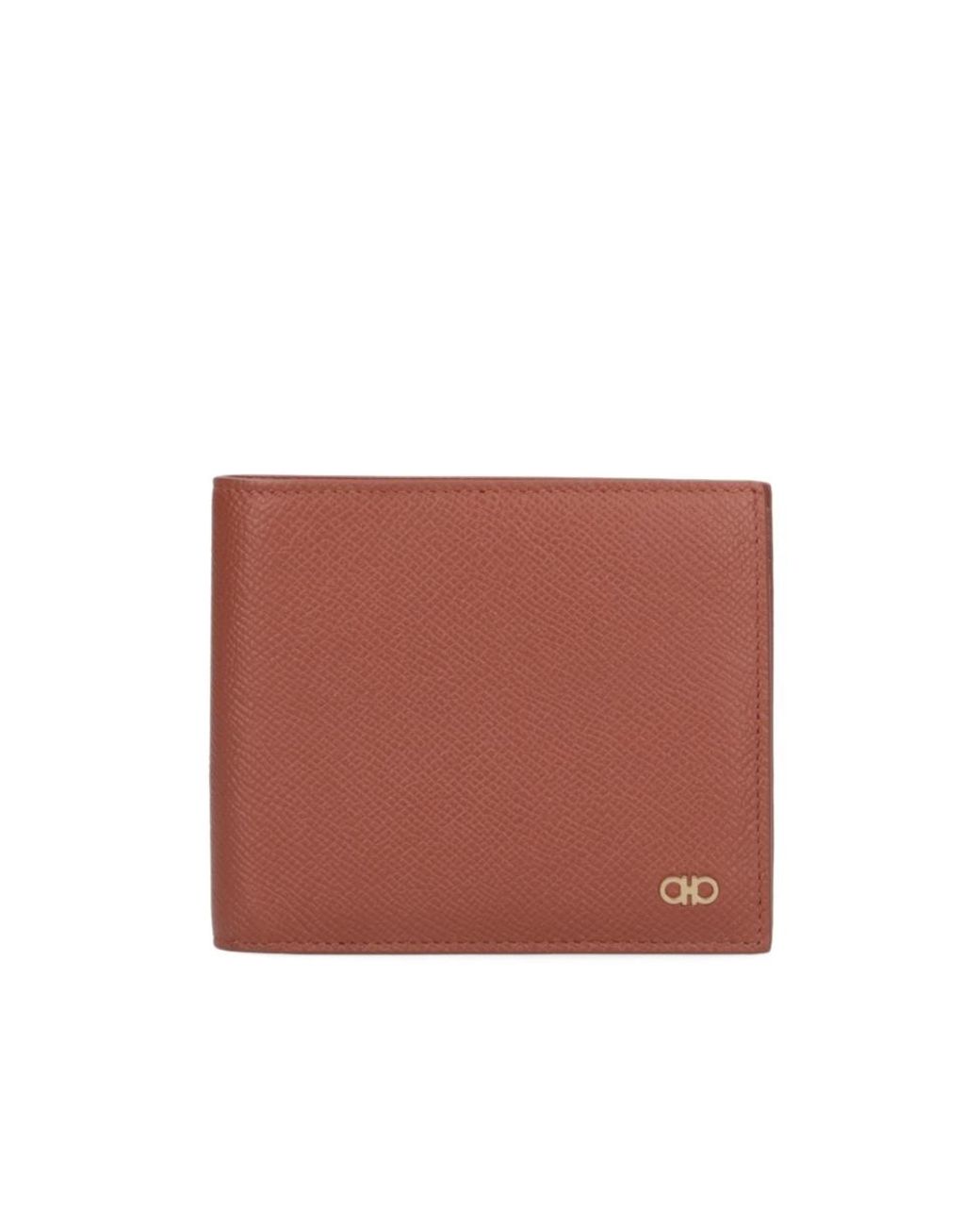 Ferragamo Red Ferragamo Gancini Plaque Bi-Fold Wallet for men