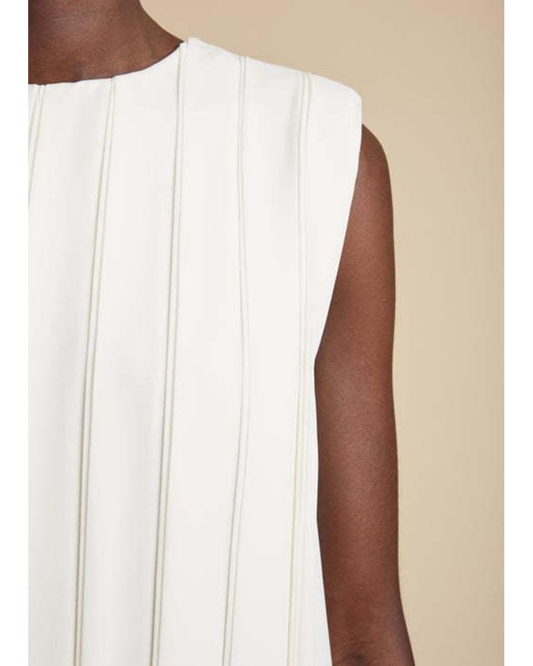 Khaite Multicolor The Blaz Pleated Silk Minidress