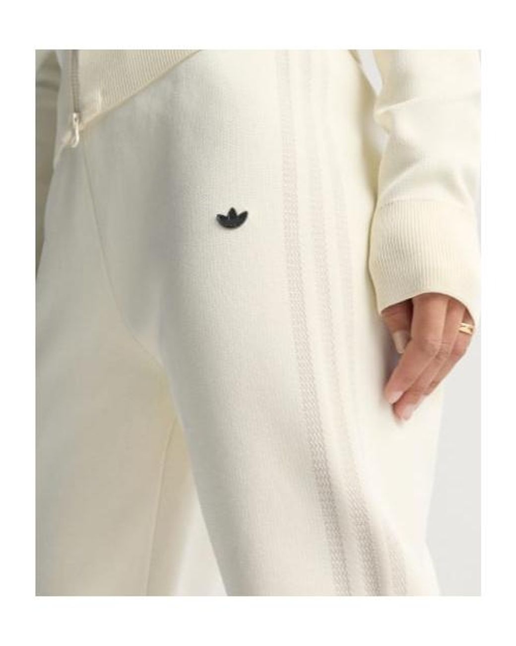 Adidas Originals White Adidas Stirrups Track Pants