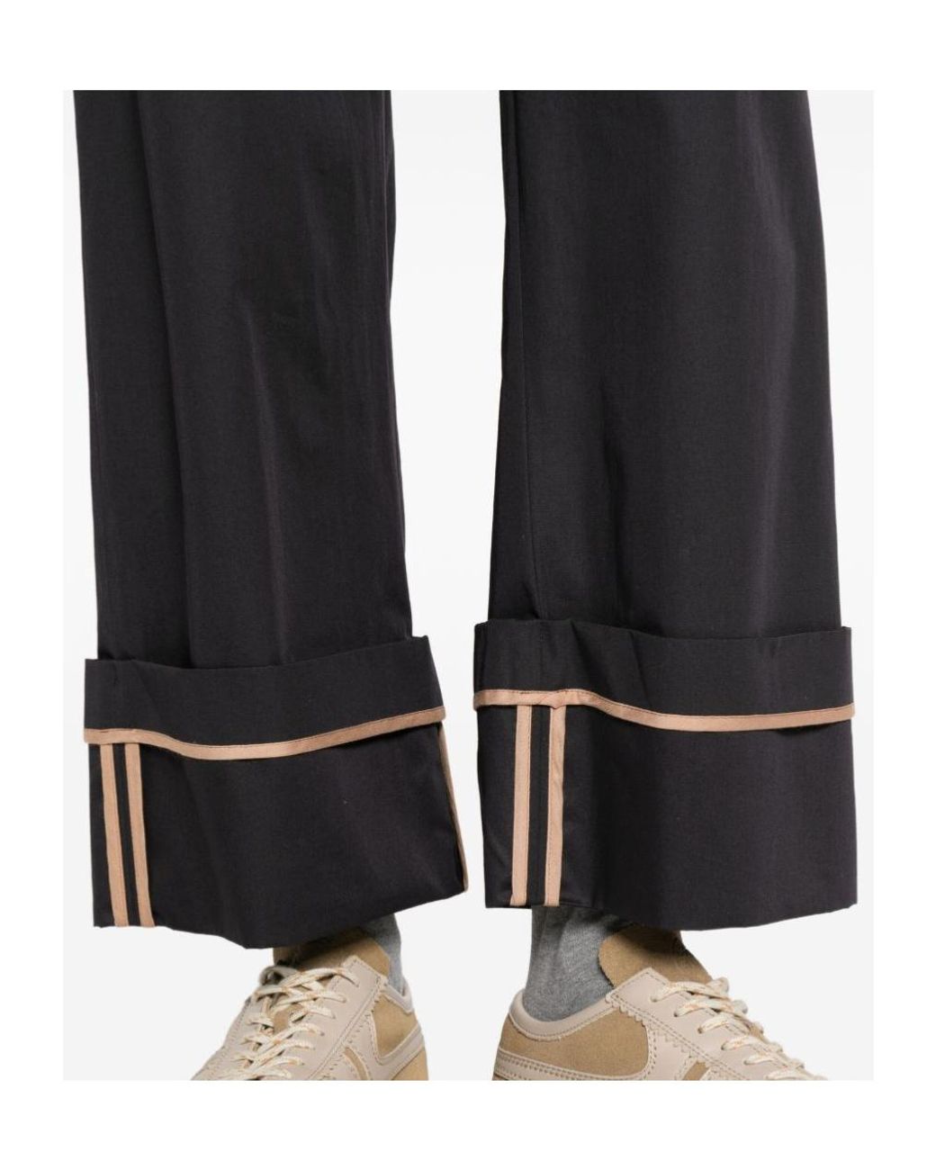 Herno Black Elasticated Waistband Trousers