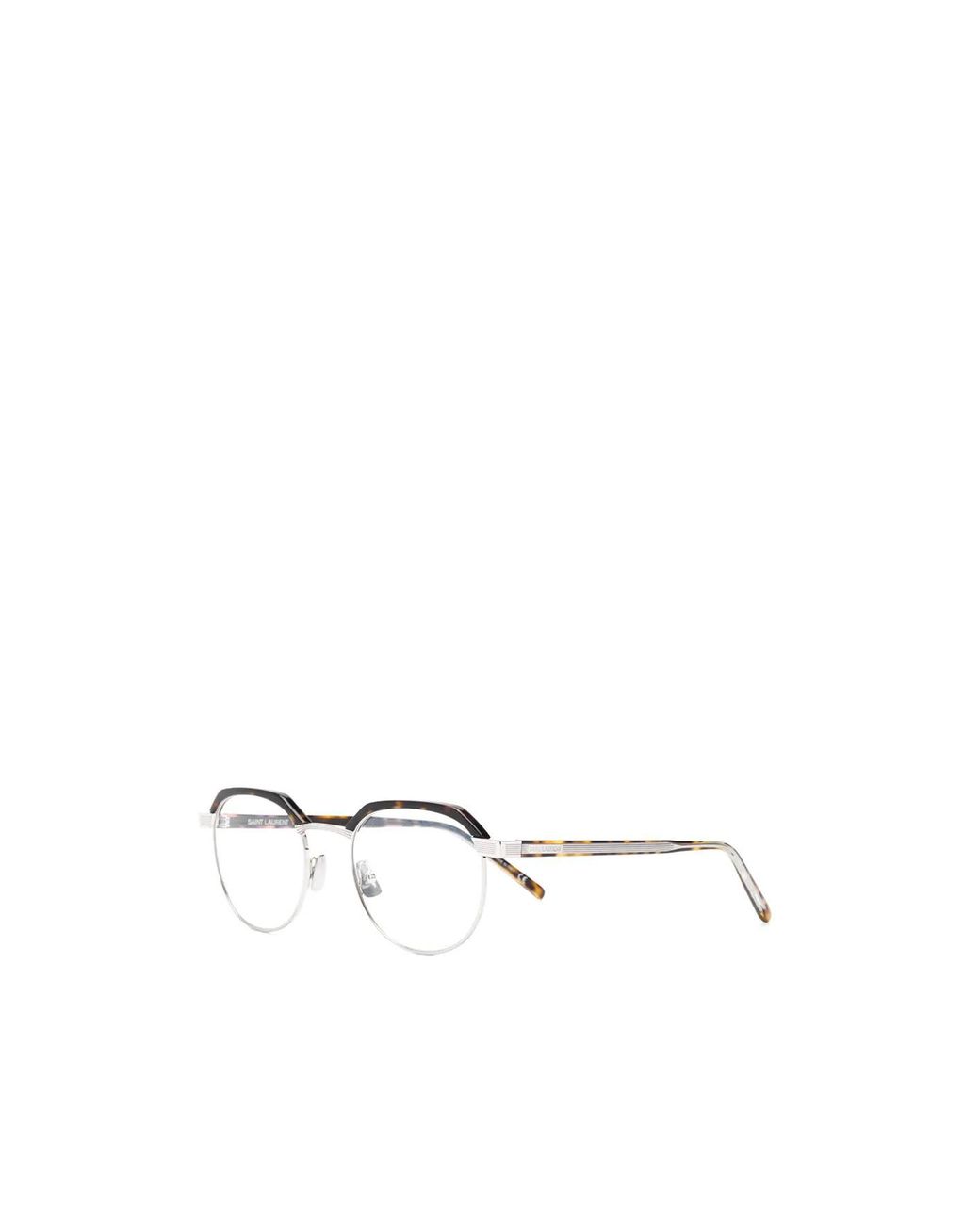 Saint Laurent White Eyewear Round Frame Glasses for men