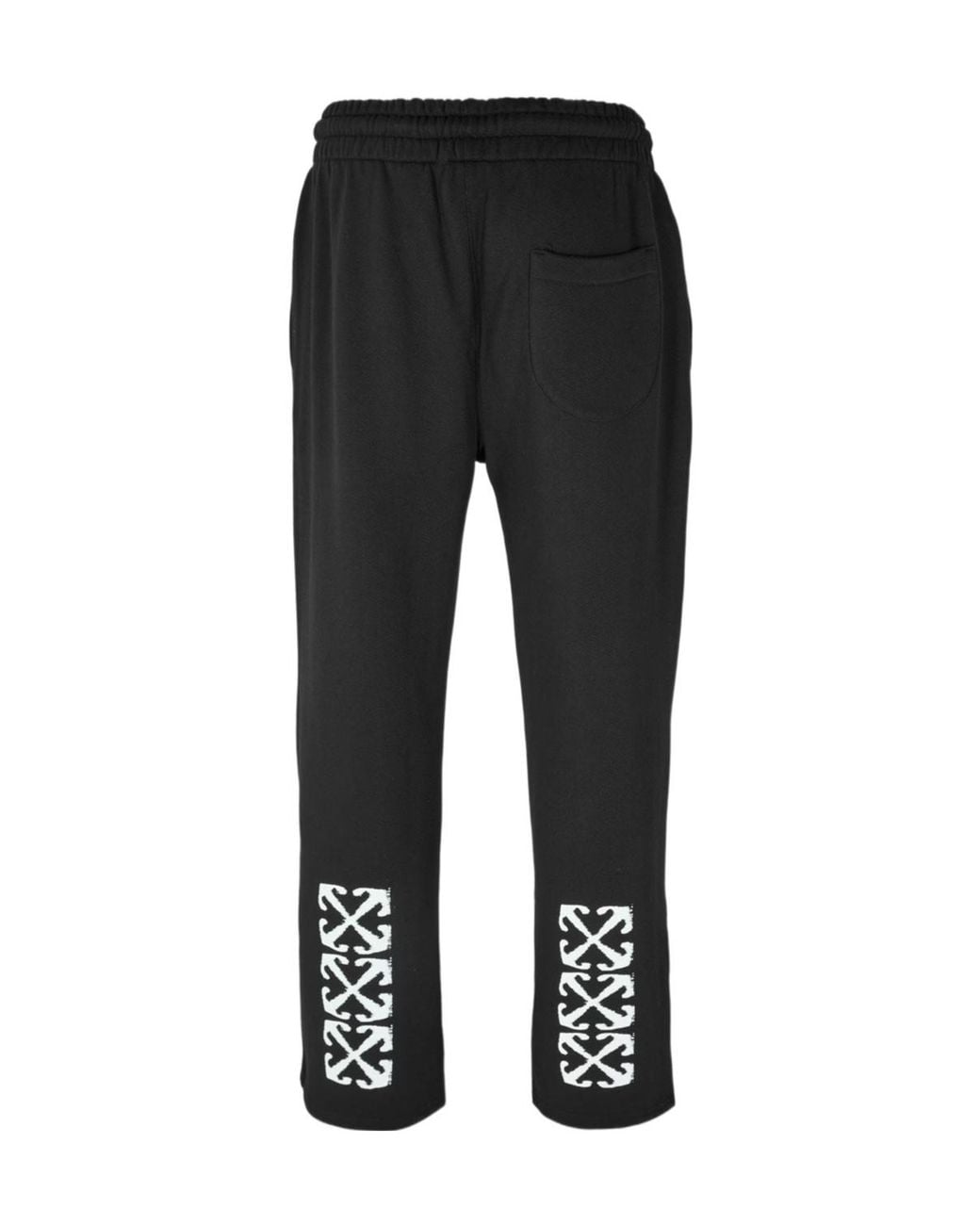 Off-White c/o Virgil Abloh Black Arrow Fleece Closed Hem Joggers for men