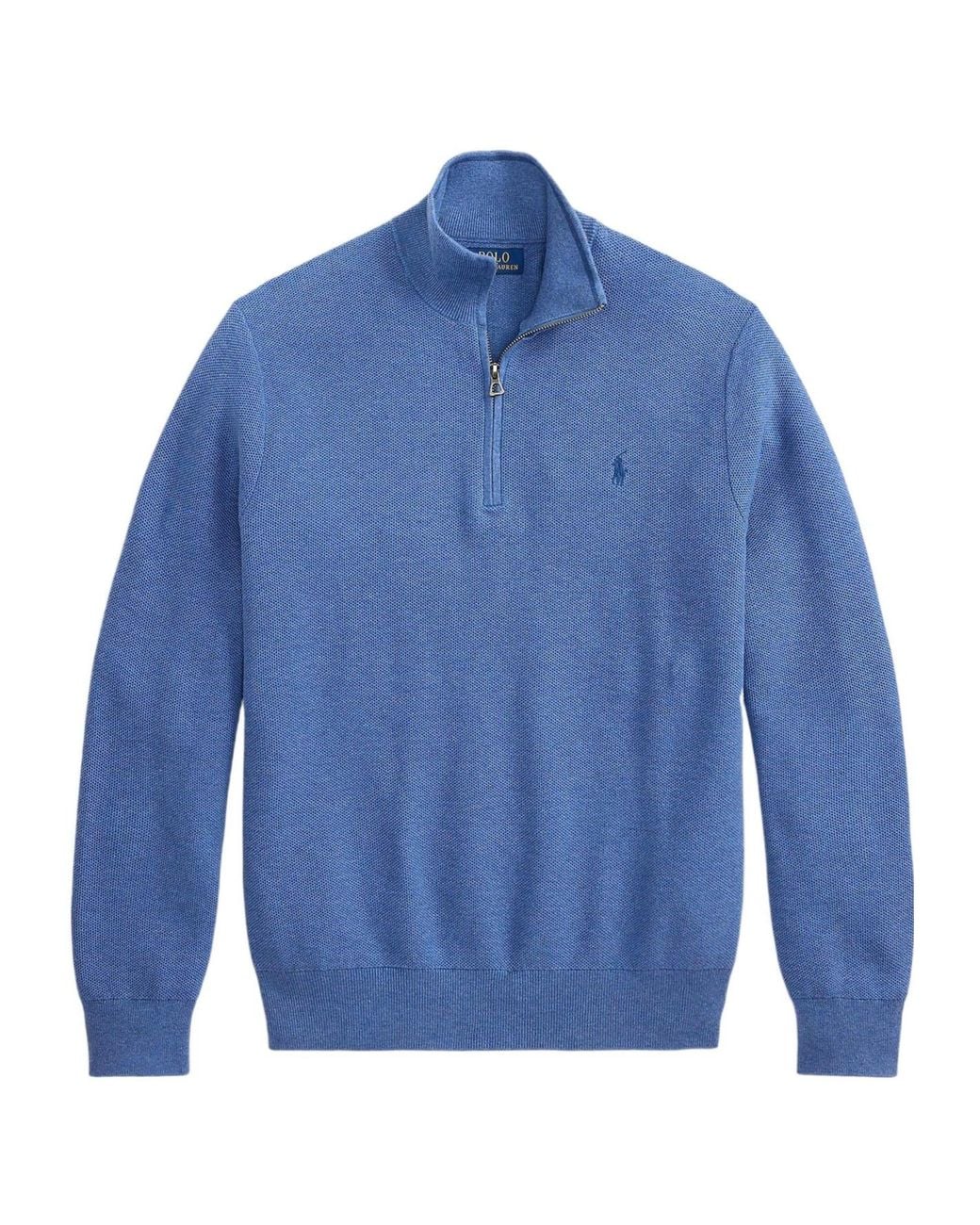 Polo Ralph Lauren Blue Quarter-Zip Jumper for men