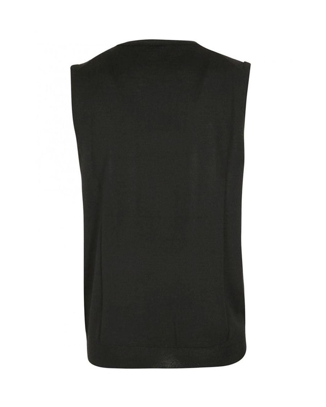 Paolo Pecora Black Fine Knit Long Sleeve Polo Shirt for men