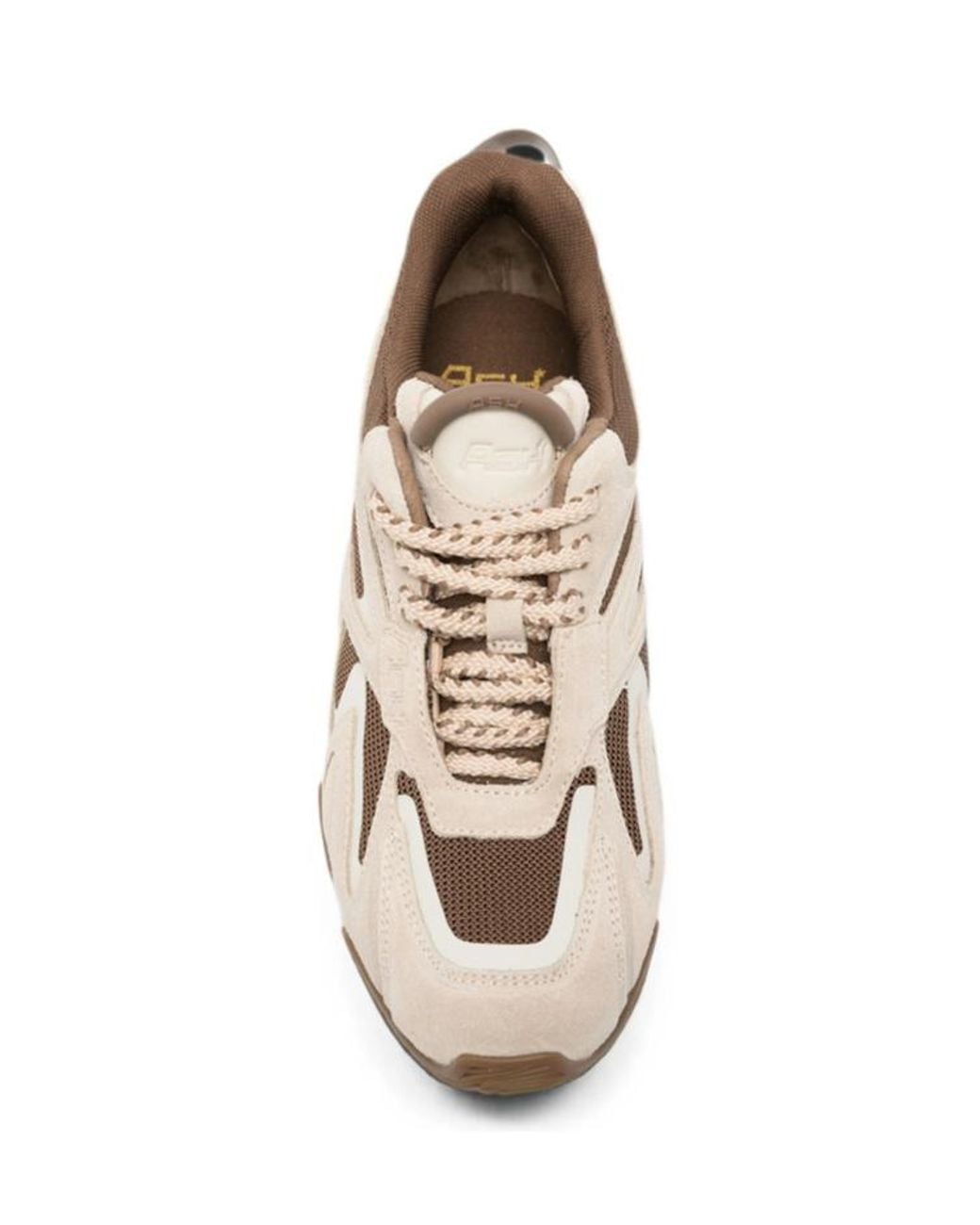 Ash Natural Lace-Up Low-Top Sneakers