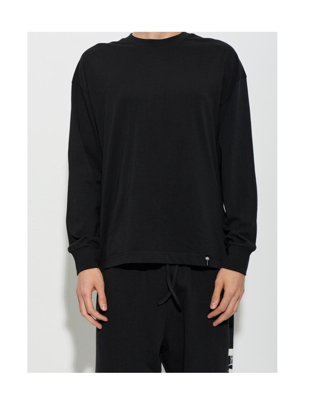 Palm Angels Black Long-Sleeve T-Shirt for men
