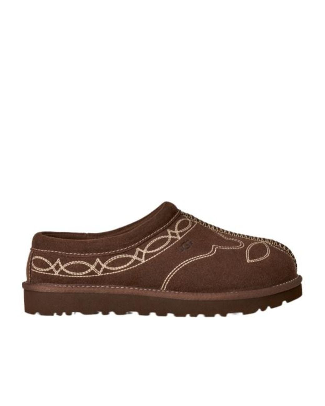 Ugg Brown Tasman Western Round-Toe Slippers