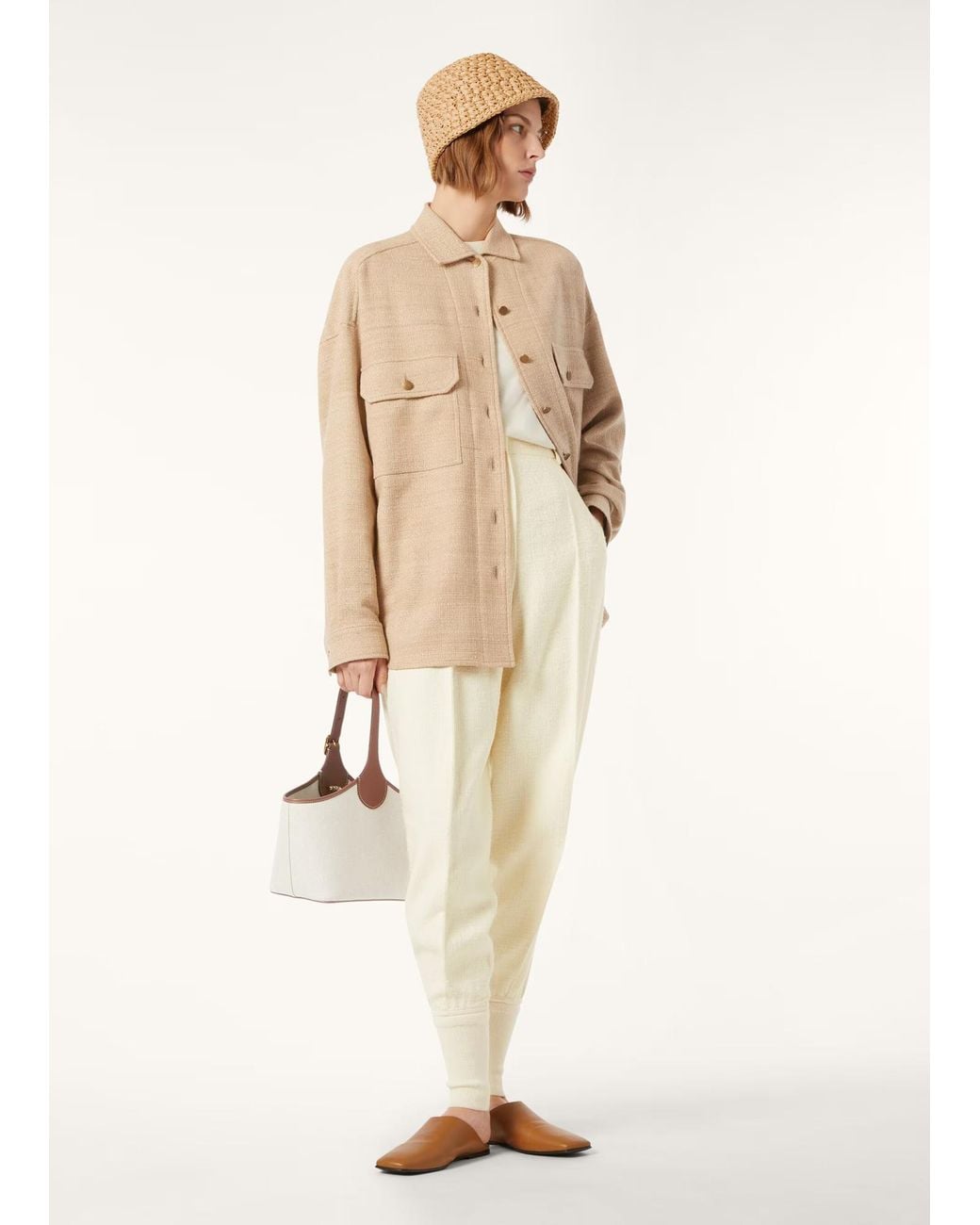 Loro Piana White Fred Trousers