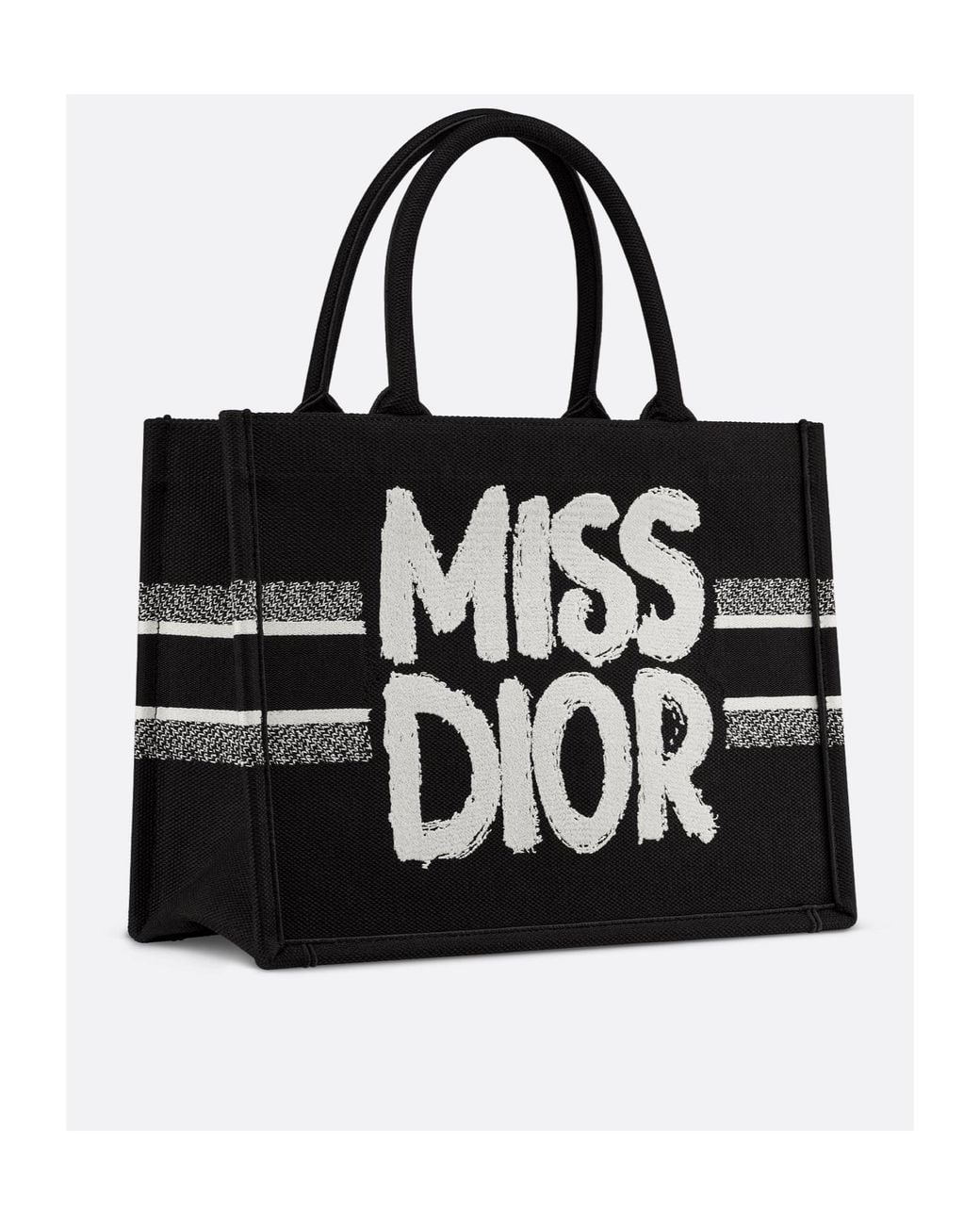Dior Black Medium Book Tote Handbag