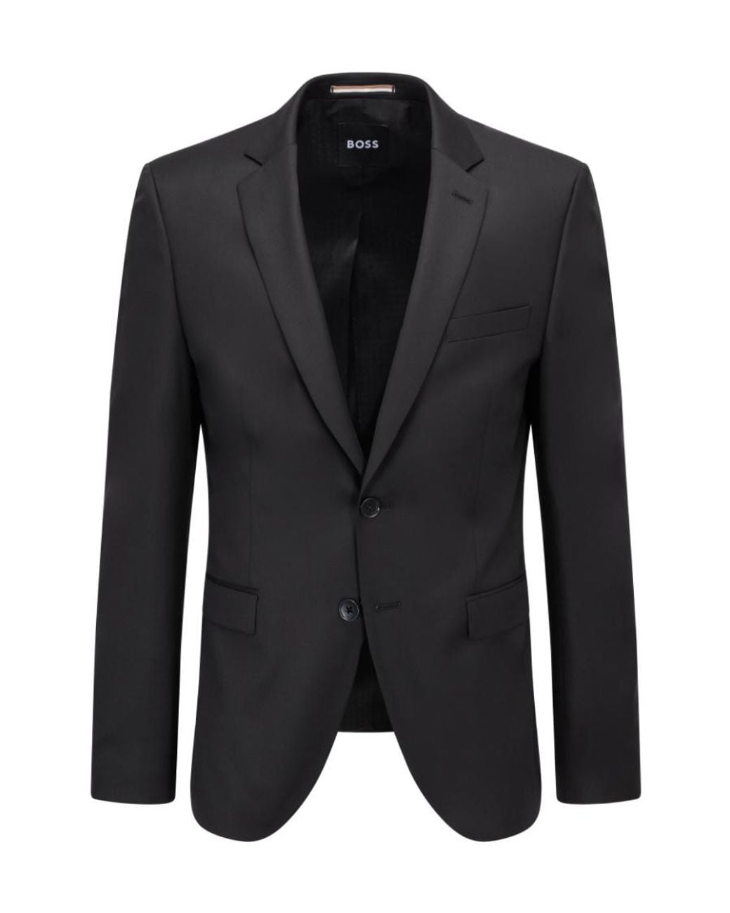 Boss Black Virgin-Wool Single-Breasted Blazer for men