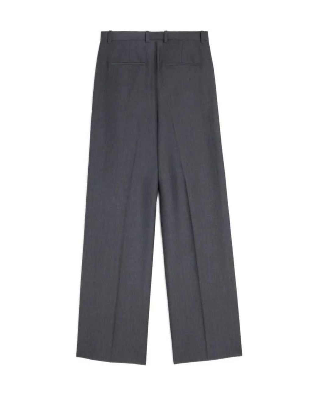 Jil Sander Gray Fil-À-Fil Wool Trousers