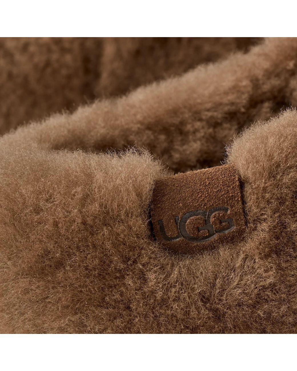 Ugg Brown Elea Fluffed Slip-On