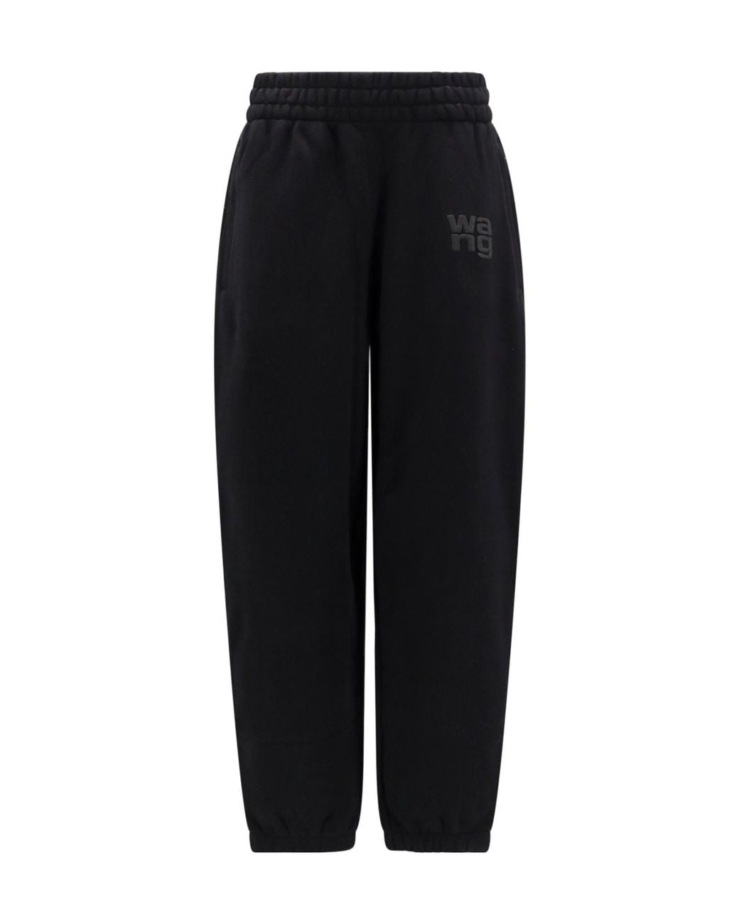 T By Alexander Wang Black Logo Cuffed Joggers