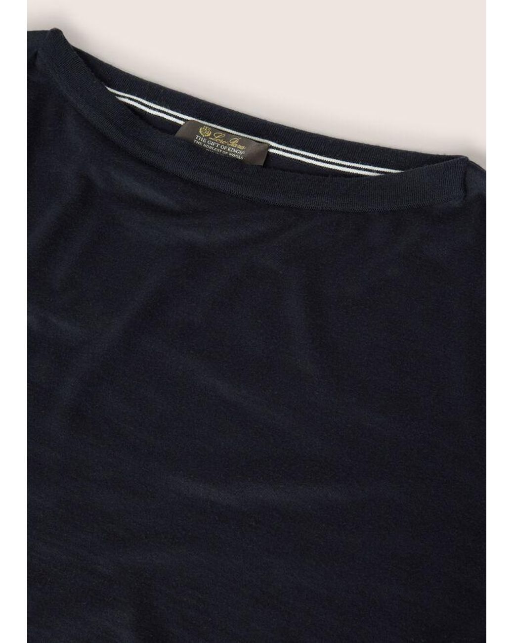 Loro Piana Black Newly Cut Wool Short-Sleeved T-Shirt