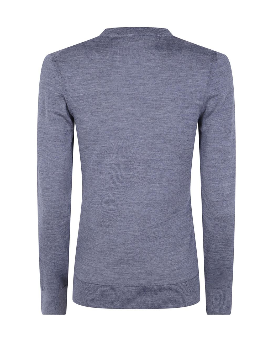 Mrz Blue Long Sleeves Round Neck Tee