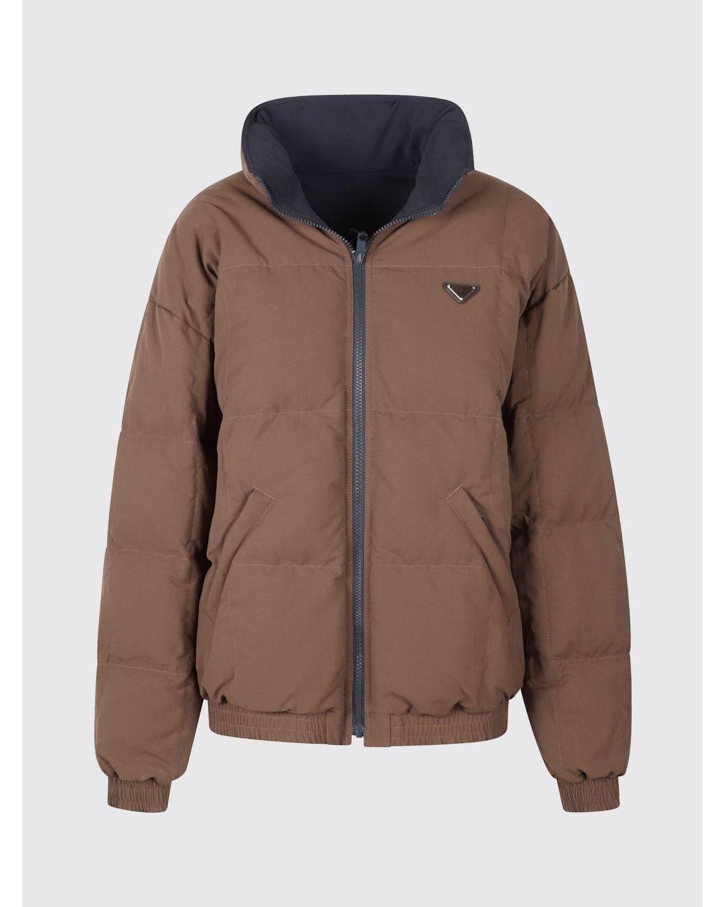 Prada Blue Reversible Re-Nylon Down Jacket