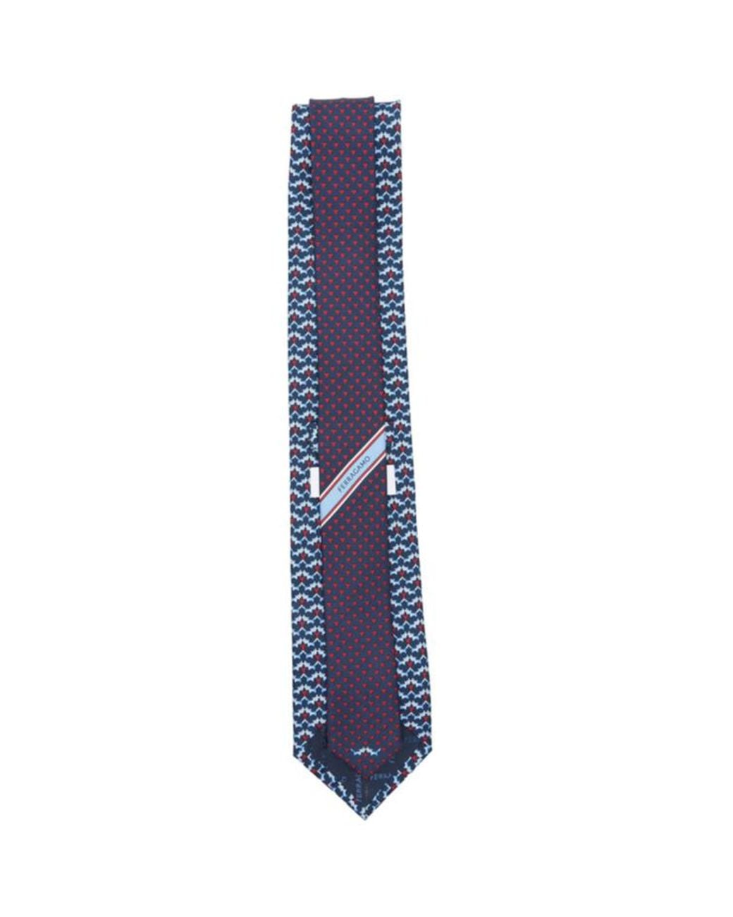 Ferragamo Blue Pointed Tie for men