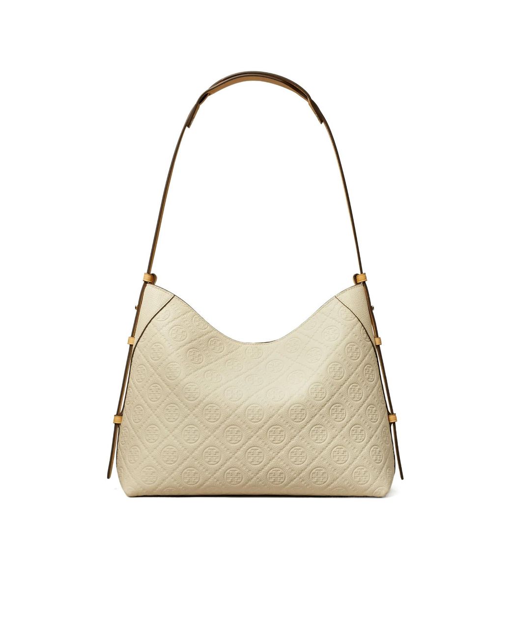 Tory Burch Natural T-Monogram Shoulder Bag
