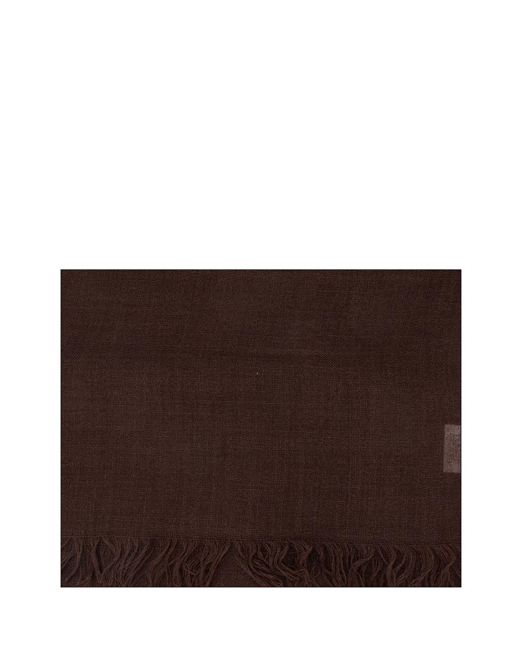 Brunello Cucinelli Black Frayed Edge Scarf