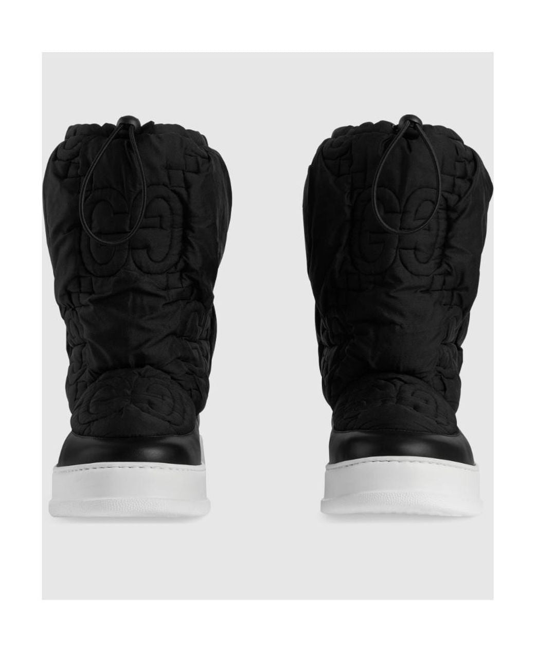 Gucci Black Gg Boots for men