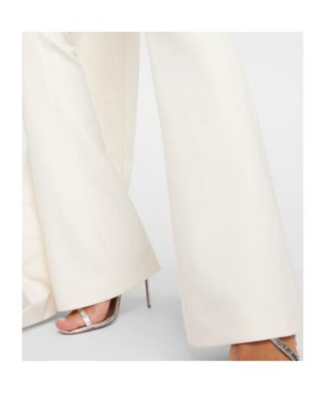 Safiyaa White Bridal Omi Crêpe Jumpsuit