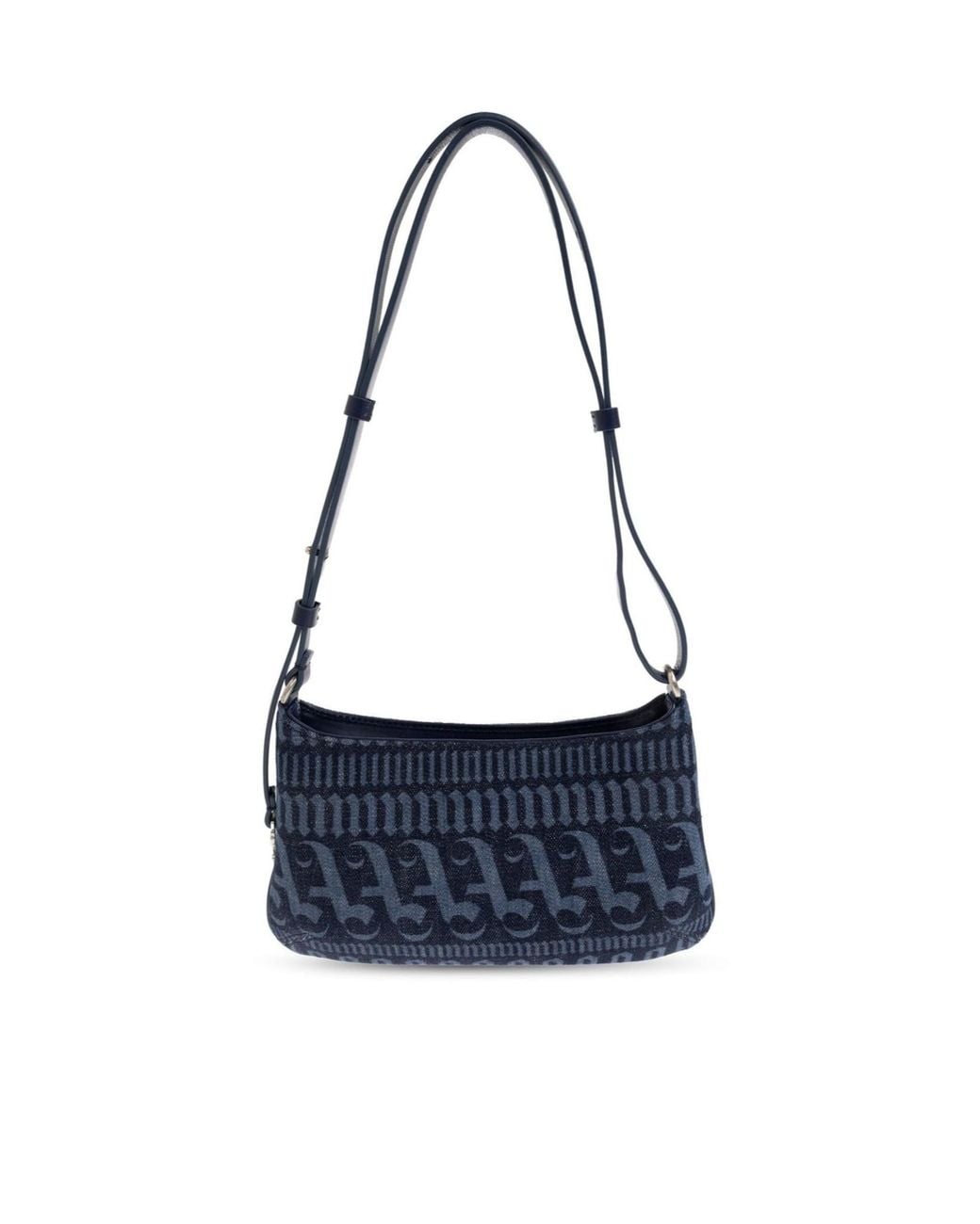 Palm Angels Blue Giorgina Logo Shoulder Bag