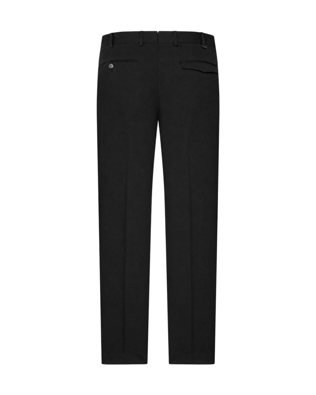 Pt Pantaloni Black Casual Trousers With Belt Loops for men